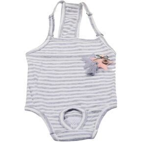VILLCASE Dog Diapers Panties, Washable Puppy Diaper with Suspender, Female Dog Underwear Diaper for Girl Dog in Period Heat, S