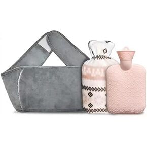 Winter hot Water Bag, hot Water Bottle Rubber Warm Water Bag with Soft Waist Cover, Used for Neck and Shoulder, Back, Hands, Legs, Waist Warmth in Saudi Arabia