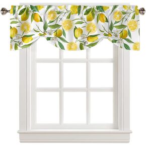 المحيط التعادل حتى الستائر للنوافذ، بحري المحيط نجم البحر فرس البحر شل قصيرة نافذة الستارة العلاجات لغرفة المعيشة، قابل للتعديل قضيب جيب المطبخ ربط الستائر الستارة، 1 لوحة، 54 "× 18" in Kuwait