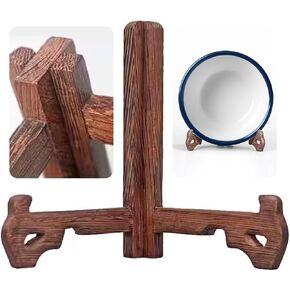 Plate Stands for Display Holder Stand Frame Holder Stand Picture for Decorative Plate Holder Book Photo Small Easel Tabletop Table Top Cookbook Wood (A 3Inch 1 Pack) in Saudi Arabia
