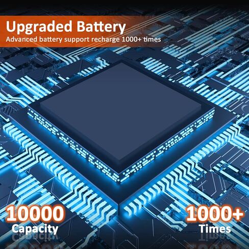 Samyoung Spotlight 120000 Lumen Super Bright، 10000 mAh 30 ساعة LED مصابيح كاشفة قابلة لإعادة الشحن، IP65 مقاومة للماء وقابلة لإعادة الشحن تأتي مع حامل ثلاثي القوائم قابل للطي وشريط لتخييم قارب الصيد in Kuwait