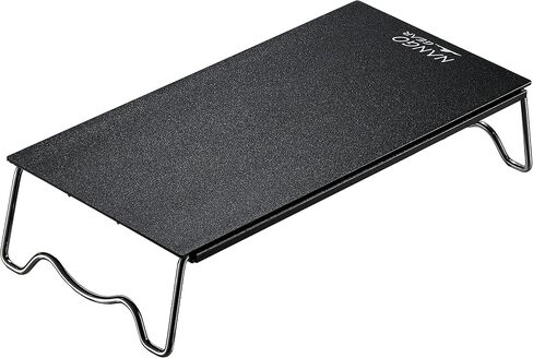 NANGOGEAR Aluminum Camping Table L13.4'' x W6.7'' x H3.1'' with Storage Bag (20201,20203,20204) (for CB-JCB (Black, 20203-BK)) in Kuwait