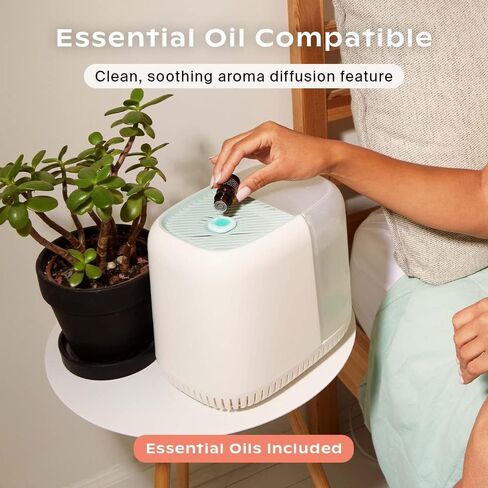 مرطب الحضانة كانوبي، مرطب الحضانة الأبيض، وقت التشغيل 36 ساعة، خزان سعة 2.5 لتر - ينتج رطوبة نظيفة ومرشحة لترطيب حضانة الأطفال. يشتمل على سلكين طاقة ومحول من الروائح in Kuwait