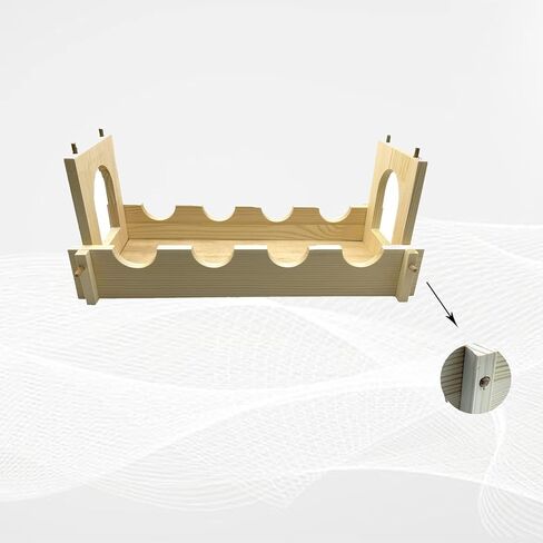 Acsist Suspension Chinchilla Bridge Rat Wooden Hanging Playing Platform Toy Hedgehogs Cage Accessories for Sugar Gliders Rats in Kuwait