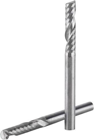 نهاية طاحونة ، 5 قطع 1/8 بوصة عرقوب 3.0 مم × 12 مم كربيد شقة الأنف نهاية مطحنة القاطع CNC راوتر قطع الناي للخشب الألومنيوم الصلب التيتانيوم in Kuwait