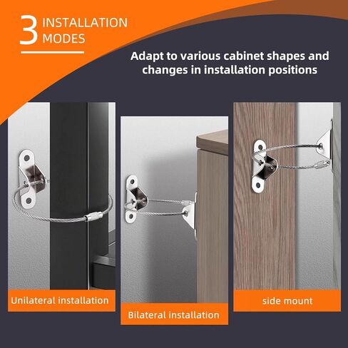 مثبتات أثاث Eontab Kiddies لتأمين الأثاث بوزن 400 رطل على الحائط لمنع السقوط، قفل الخزانة، أشرطة مضادة للزلازل من أجل سلامة الأطفال (10 عبوات) in Kuwait