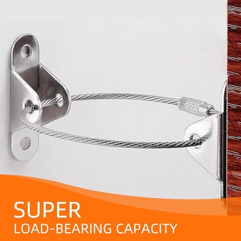 مثبتات أثاث Eontab Kiddies لتأمين الأثاث بوزن 400 رطل على الحائط لمنع السقوط، قفل الخزانة، أشرطة مضادة للزلازل من أجل سلامة الأطفال (10 عبوات) in Kuwait