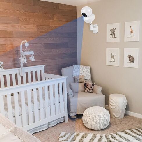 حامل حائطي لمراقبة الأطفال قابل للتعديل لجهاز مراقبة الأطفال فيديو Babysense V43/HDS2/V24R، زاوية رؤية مثالية وسهولة التركيب - يثبت على الحائط فقط in Kuwait