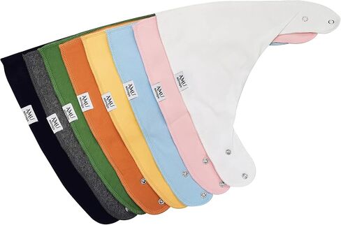 AMUBOUTIQUE مرايل لعاب الأطفال من القطن العادي فائق النعومة in Kuwait