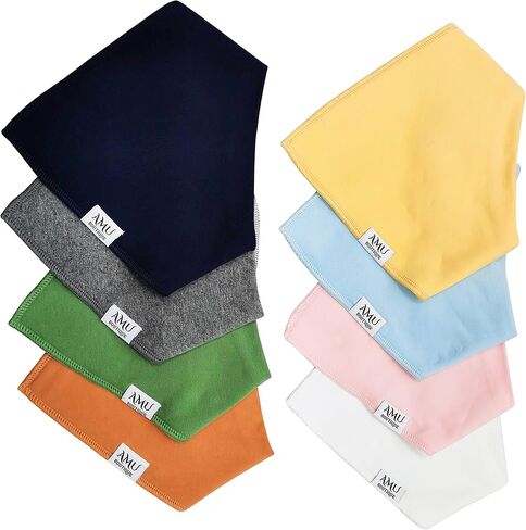 AMUBOUTIQUE مرايل لعاب الأطفال من القطن العادي فائق النعومة in Kuwait