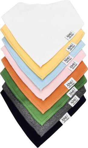 AMUBOUTIQUE مرايل لعاب الأطفال من القطن العادي فائق النعومة in Kuwait