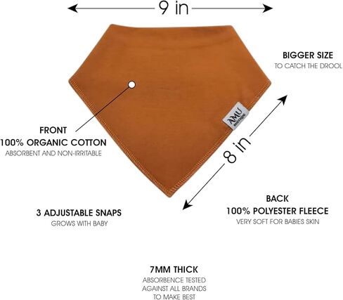 AMUBOUTIQUE مرايل لعاب الأطفال من القطن العادي فائق النعومة in Kuwait