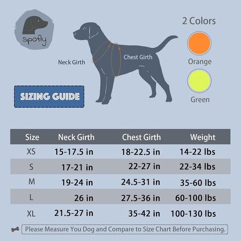 Reflective Safety Vest, High Visibility Keep Dogs Visible Outdoor Activity Day and Night, Hunting and Walking, Jacket for Small, Medium and Large Dogs (Blaze Orange, L) in Kuwait