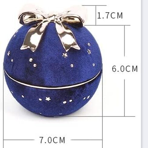 Round Bowknot Star Corduroy Necklace Box Bowknot Necklace Packaging Box Necklace Gift Box Dark Blue Necklace box in Saudi Arabia