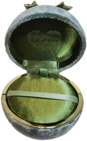 Round Bowknot Star Corduroy Necklace Box Bowknot Necklace Packaging Box Necklace Gift Box Dark Blue Necklace box in Saudi Arabia