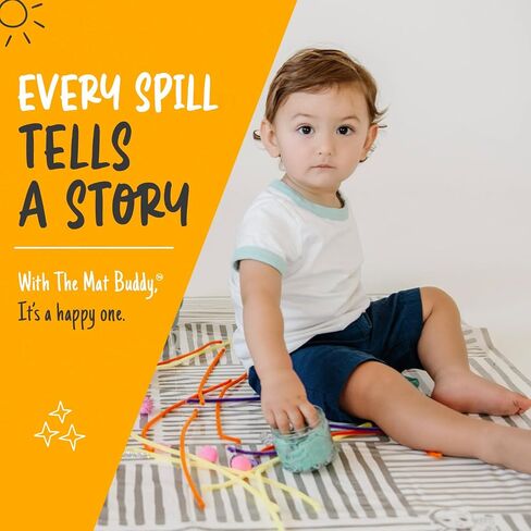 Disposable Place Mats with 4-Sided Adhesive, 30 Count - 100% Waterproof, Non-Toxic - Baby Led Weaning & Restaurant Supplies, 18"x12" in Saudi Arabia