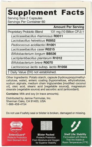 JARROW FORMULAS Jarro-Dophilus EPS Vegetarian Capsules, 120 CT in Saudi Arabia