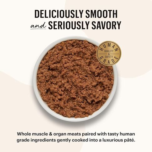The Honest Kitchen Câté™ طعام رطب للقطط خالي من الحبوب باللحم البقري والدجاج، 5.5 أونصة (عبوة من 12 قطعة) in Kuwait