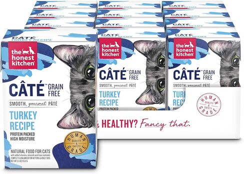 The Honest Kitchen Câté™ طعام رطب للقطط خالي من الحبوب باللحم البقري والدجاج، 5.5 أونصة (عبوة من 12 قطعة) in Kuwait