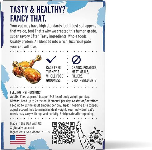 The Honest Kitchen Câté™ طعام رطب للقطط خالي من الحبوب باللحم البقري والدجاج، 5.5 أونصة (عبوة من 12 قطعة) in Kuwait