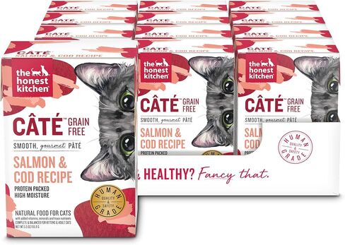 The Honest Kitchen Câté™ طعام رطب للقطط خالي من الحبوب باللحم البقري والدجاج، 5.5 أونصة (عبوة من 12 قطعة) in Kuwait