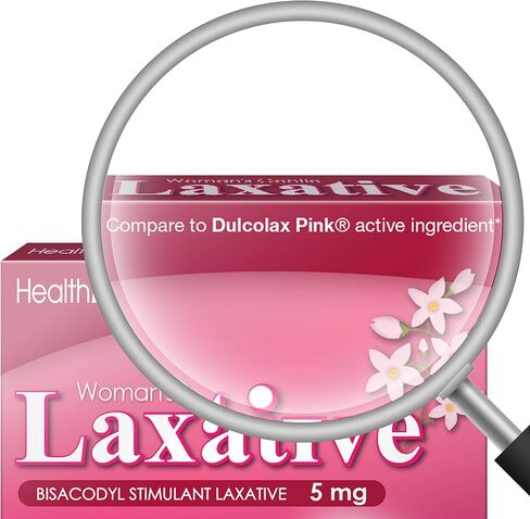 HealthA2Z Woman's Gentle Laxative, Bisacodyl Stimulant Laxative 5mg, 24 Packs of 25 Tablets (600 Tablets Total), Value Package in Kuwait