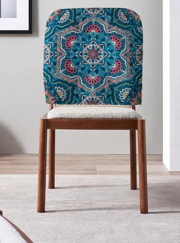 Deisy Dee 4 Packs Dining Chair Back Cover, Washable Removable Chair Slipcover Back Chair Protector for Party Decoration (4, Love) in Kuwait