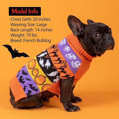 KYEESE Valentines Day Dog Sweaters Colorful Radiant Printing Love Design with Leash Hole Pet Sweater Pet Clothes,M in Kuwait