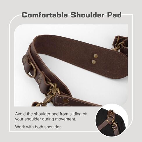 Camera Harness,Leather Camera Strap for 1 or 2 Camera | Dual Camera Harness for Photographers,Multi Camera Gear for Dslr/Slr Strap,Camera Strap Single or Dual in Saudi Arabia
