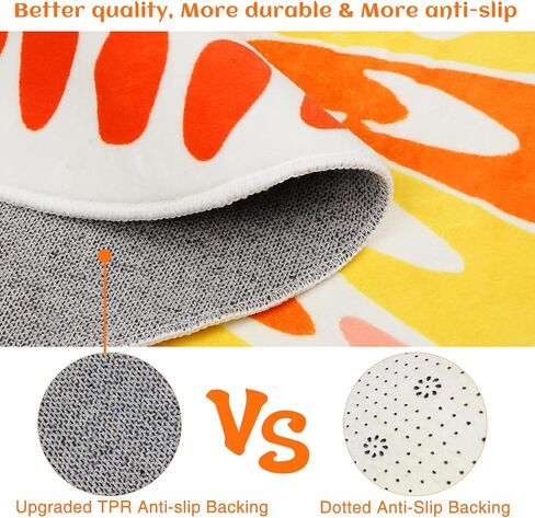 سجادة AKASISRUG للأطفال على شكل فراشة مقاس 3 × 4 أقدام فائقة النعومة وكومة منخفضة للأطفال، سجادة لعب للأطفال قابلة للغسل، لطيفة ملونة وغير قابلة للانزلاق، سجادة منطقة الحضانة للأطفال الصغار ديكور غرفة نوم (متعدد الألوان) in Kuwait