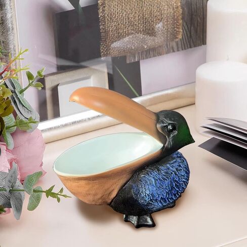 تمثال البجع من تشانغتشينغ، وعاء حلوى ممتع لمكتب المكتب، ديكور المنزل من الراتنج، وعاء المفاتيح، تمثال الطيور، النحت على الطاولة، صندوق تزيين فني، محفظة الهاتف، حاوية تخزين متنوعة، هدايا الانتقال لمنزل جديد in Kuwait