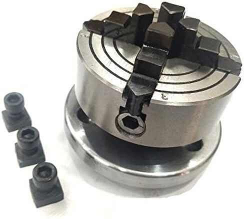 70 mm- 4 Jaws Independent Chuck with Back Plate & T-nuts for Milling in Saudi Arabia