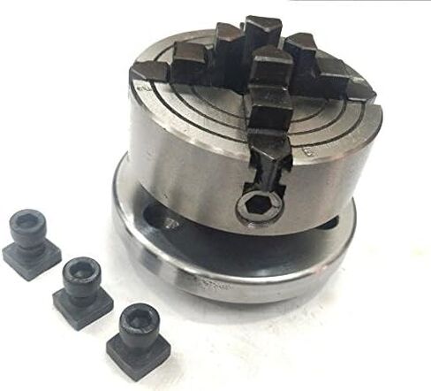 70 mm- 4 Jaws Independent Chuck with Back Plate & T-nuts for Milling in Saudi Arabia