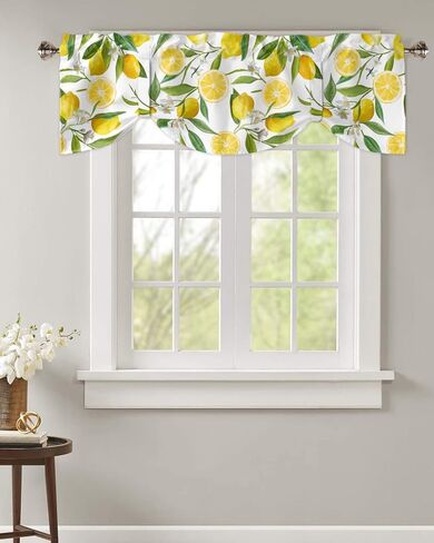 المحيط التعادل حتى الستائر للنوافذ، بحري المحيط نجم البحر فرس البحر شل قصيرة نافذة الستارة العلاجات لغرفة المعيشة، قابل للتعديل قضيب جيب المطبخ ربط الستائر الستارة، 1 لوحة، 54 "× 18" in Kuwait