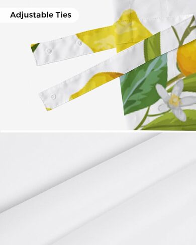 المحيط التعادل حتى الستائر للنوافذ، بحري المحيط نجم البحر فرس البحر شل قصيرة نافذة الستارة العلاجات لغرفة المعيشة، قابل للتعديل قضيب جيب المطبخ ربط الستائر الستارة، 1 لوحة، 54 "× 18" in Kuwait