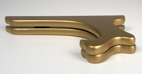 BANBERRY DESIGNS Gold Metallic Wood Easels Premium Quality Display Plate Stand Holder - 7" H - Set of 3 Pieces in Saudi Arabia