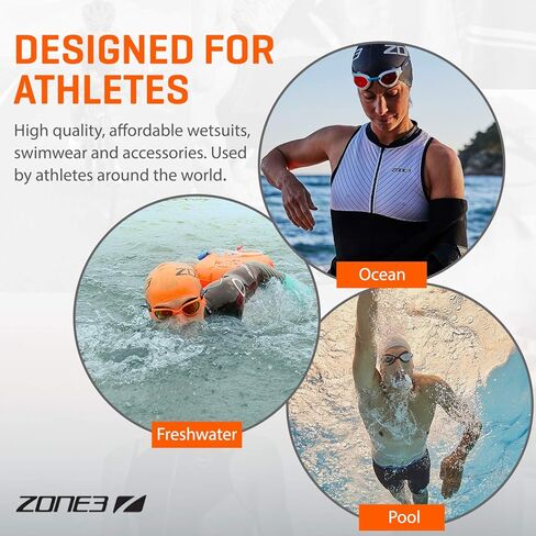 زون 3 حافظة نظارات سباحة، كحلي/برتقالي، مقاس واحد in Kuwait