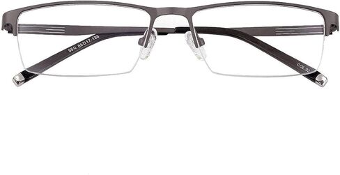 Shortsighted Glasses Nearsighted Glasses Men Women Alloy Half-Frame Strengths -0.5 to -6.0 in Saudi Arabia
