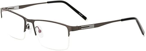 Shortsighted Glasses Nearsighted Glasses Men Women Alloy Half-Frame Strengths -0.5 to -6.0 in Saudi Arabia