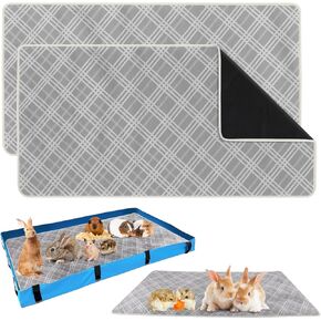 lingsfire 2 حزمة خنزير غينيا الفراش، 47 "× 24" قابلة لإعادة الاستخدام بطانة قفص خنزير غينيا عالية الامتصاص بطانة قفص الصوف خنزير غينيا منصات تبول الحيوانات الأليفة لأقفاص الحيوانات الصغيرة خنزير غينيا أرنب الهامستر الفئران in Kuwait