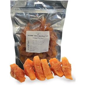 DOGCHEWZ™ Premium Chicken Wrapped Sweet Potato Jerky Treats for Dogs | Size: 1 LB (37-41 Pieces) | Made with Real Chicken and Sweet Potato, Easily Digestible, Long Lasting in Kuwait