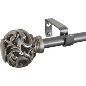 Kensignton 5/8" Curtain Rod Set 48-86" Oiled Bronze