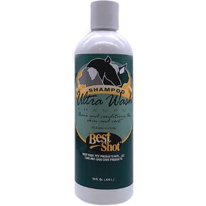 Best Shot Ultra Wash Shampoo with Pet Coat Release Technology, Coat and Skincare Product for Dogs, Horses, and Cats, Soap-Free, Quick-Rinsing, 1 Gallon in Kuwait