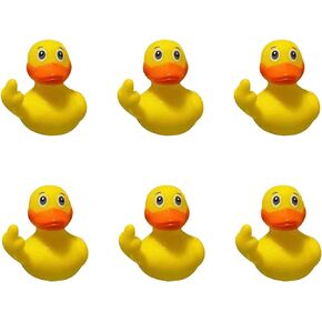 البط المطاطي، 2.28 بوصة البطة المطاطية للإصبع، البط المطاطي الصغير اللطيف ملحقات السيارة المطاطية المضحكة لديكورات لوحة قيادة سيارة الجيب (6 قطع) in Kuwait