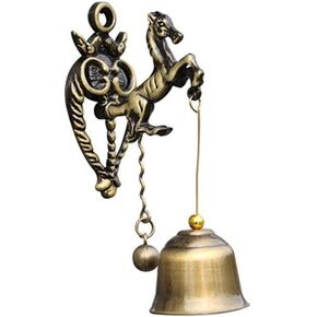 MUAMAX العتيقة/عتيقة الحصان جرس حسن الحظ صاحب متجر أجراس الهدايا مخزن جرس مكتب مدخل الشرفة الأمامية باب المغناطيس جرس العشاء حديقة المنزل أجراس العشاء in Kuwait