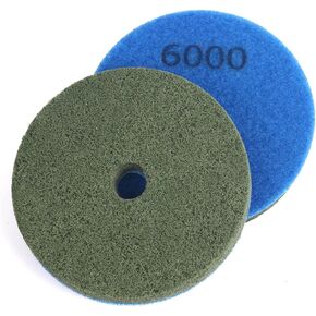 4 Inch Sponge Fiber Polishing Pads 3000 Grit Buffing Wheels for Marble Granite Stone in Kuwait