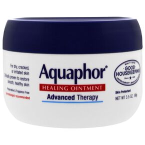 Aquaphor Healing Ointment, 3.5 oz., Moisturizes and Soothes Dry, Cracked, Irritated Skin, Use on Chapped Lips Hands or Feet, Fragrance Free, Latex Free, Hypoallergenic, Promotes Healthy Skin in Kuwait