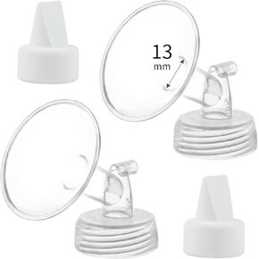 Momstouch 18mm Flange and Duckbill Valve Compatible with Spectra S1 S2 9 Plus Breastpump Replacement to Spectra Pump Parts, Not Original, Replace Spectra Accessories.