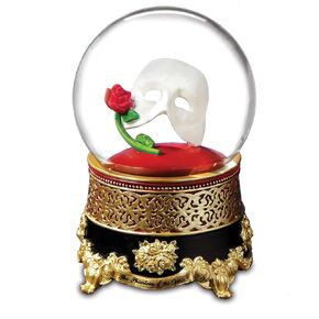 Phantom of The Opera Classic Mask with Rose Water Globe by The San Francisco Music Box Company in Saudi Arabia