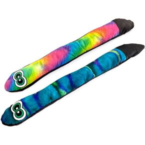 لعبة كلب من القطيفة على شكل ثعبان أزرق وقوس قزح من AZSSMUK مع مصدر صرير عند الذيل، ألعاب جرو للسلالات الصغيرة والمتوسطة والكبيرة (عبوتان) in Kuwait